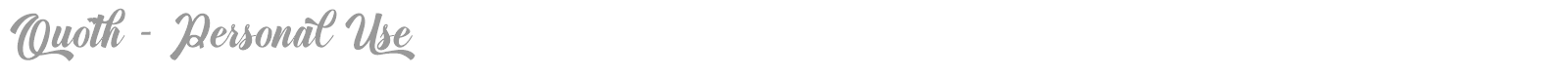 Quoth font preview